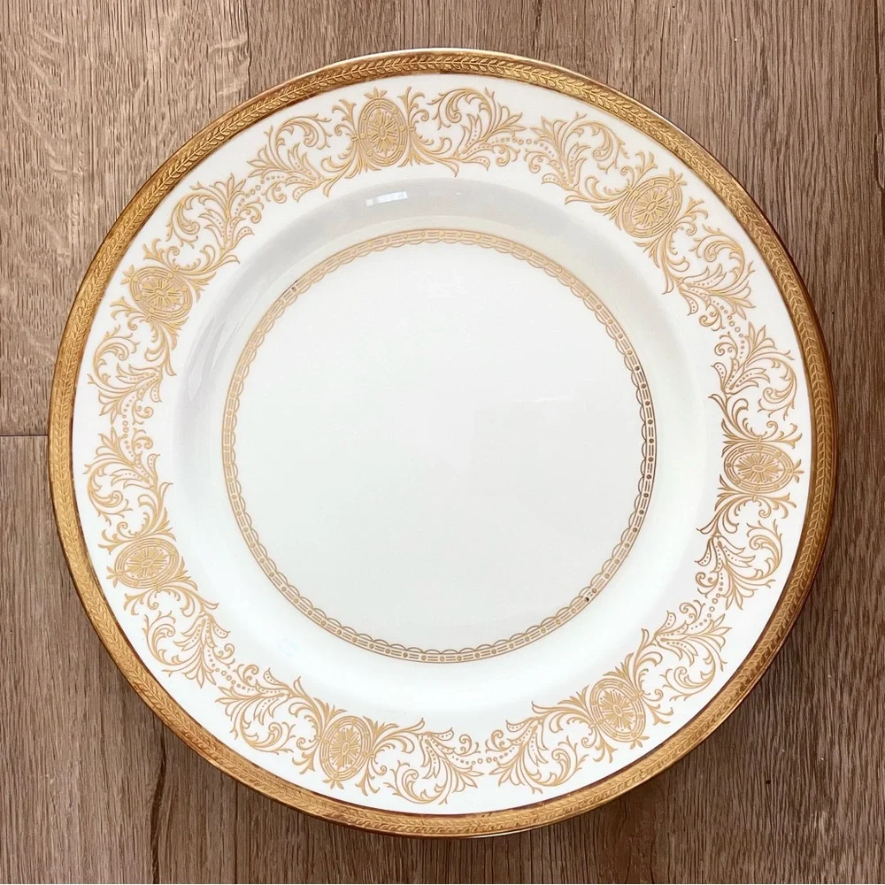 Aynsley England‎ John Imperial Gold 194 Dinner Plate 10.5” Fine Bone China
